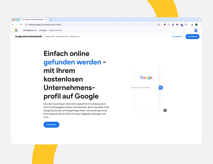 Google-Unternehmensprofil: Lokal gefunden werden