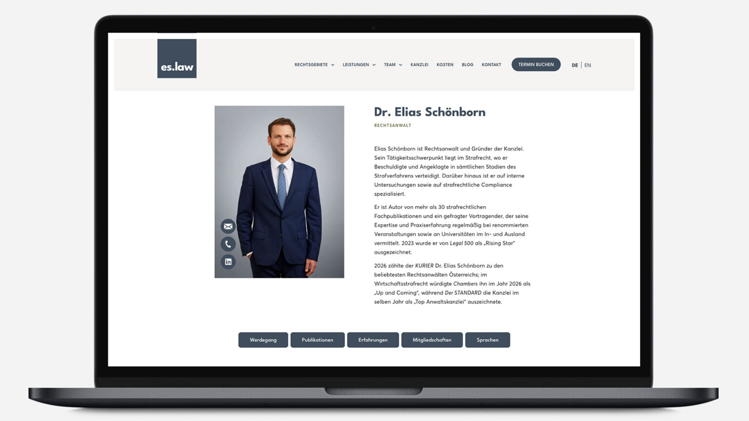 Elias Schönborn (es.law) Thought Leadership | tech4legal