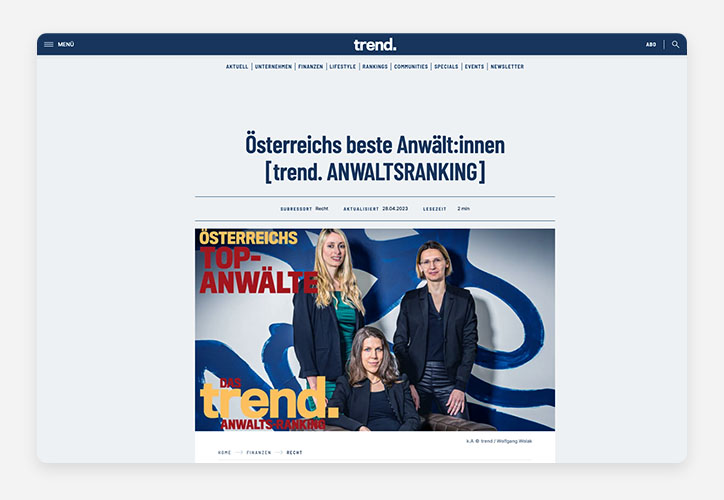 trend Anwaltsranking
